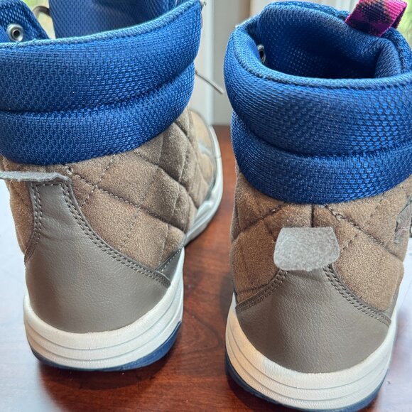 Ryka Aurora Beige Quilted Lace Up Boots - Picture 6 of 13